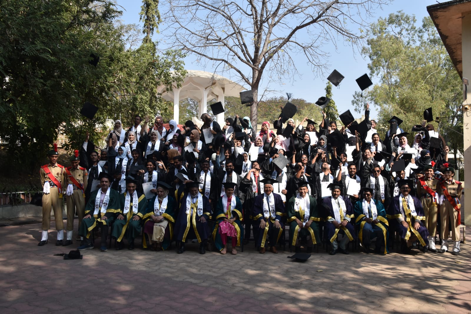 Dream big in life- G. Shrikanth Degree Distribution Programme was held in Maulana Azad College  on 07th January 2026. The programe started with a procession bearing university flag in the hands of Dr. Arif Pathan Vice Princiapal of the college. the programe begins with   Dr. Babasaheb Ambedkar Marathwada University Song followed by the recitation of the verses from the Holy Quran, Dr. Aditi Bhattacharya, IQAC, coordinator presented college activity report to the gathering in an in-depth manner. Mr. G. Shrikant, Municipal Commissioner & Administrator, was the Chief Guest of the Programme. Mrs. Pratibha Ingle & Mr. Ankush Pandhare were the guests of honour. Mr. Farhat Jamal, President, Maulana Azad Education Society & Chairman, Maulana Azad Educational Trust graced the occasion as the president of the programme. Principal, Dr. Mazahar Ahmad Farooqui and Mr. Farhat Jamal welcomed the guests . In his address Mr. G. Shrikant focused on vision of the late Dr. Rafiq Zakaria and Late Padma Shri Fatma Zakaria and their efforts in making this wonderful campus. He stressed upon sincere efforts, dedication, updating skills, dreaming big in life, hard work and also asked the graduating students not to stuck in social media. He also cited Mr. Fareed Zakaria’s as an example to who they can follow.  Mrs. Pratibha Ingle, Commissioner, Minority Development Department asked the students to be competitive, focused in life, and health conscious. Mr. Ankush Pandhare, Deputy Commissioner, Education Dept. Municipal Corporation CSN, guided the gathering on casting vote in the upcoming election of Municipal Corporation CSN. In his presidential address Mr. Farhat Jamal congratulated  Dr. Mazahar Ahmad Farooqui for his efforts infavour of the campus and the process of students. He urged the students to enhance to critical thinking while incorporating the social values  and nurturing character. He also guided over the changes in the field of education and asked the students to stay connected as mentors, collaborator and speakers and help the society with their knowledge. He also promised that gates of knowledge will always remain open for them. In this programme Mr. Farhat Jamal felicitated the Principals from the sister institutions while offering plant saplings. The proceeding of the programme was conducted by Dr. Aparna Saraf, Dr. Sadikali Shaikh and Dr. Ashfaque Khan proposed the vote of thanks. In this programme degrees were distributed at the hands of dignitaries. The programme was attended by students, parents, teaching, non-teaching staff and persons from the media. The successful programme ended with National anthem.