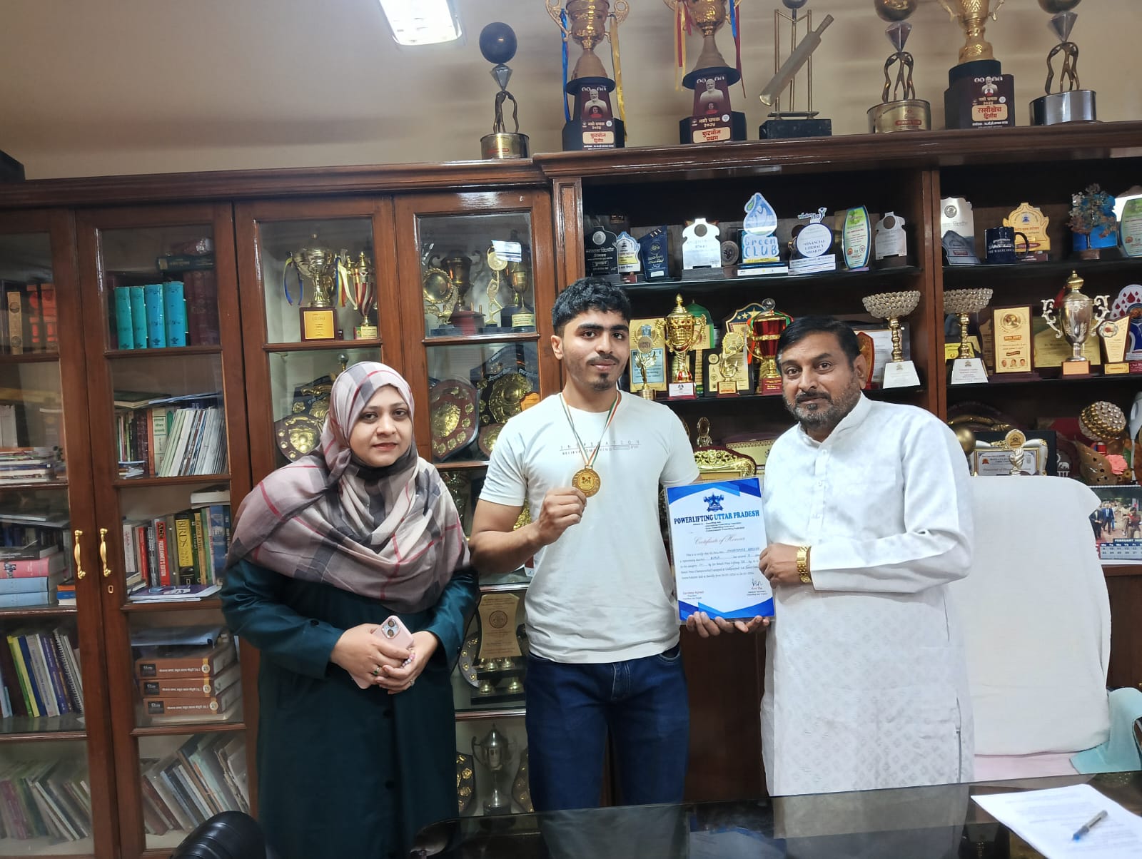 Mohammad hassan has secured 1st place in 74kg category For bench press lifting 75kg in U.P. bench press championship (Unequipped) sub junior held at Bareilly from 24-01-2026 to 24-01-2026